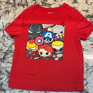 Old Navy Red Superhero Kids Tee